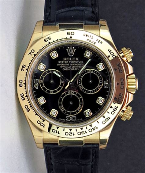 black leather rolex daytona